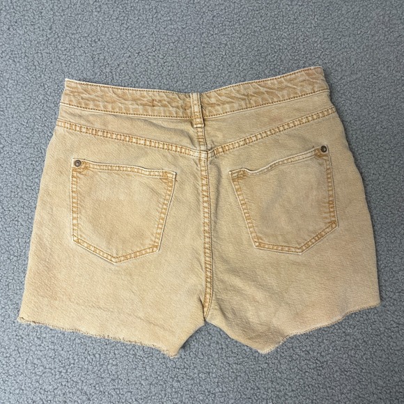 Anthropologie Pilcro Ultra High Rise Denim Jean Shorts Size 28 tan - Picture 7 of 13